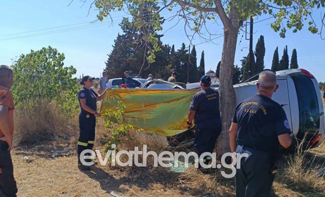 Εύβοια: Σφοδρή σύγκρουση οχημάτων με νεκρό και εγκλωβισμένους