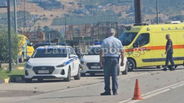 Λαμία: Θανατηφόρο τροχαίο με μηχανάκι το πρωί (BINTEO-ΦΩΤΟ)