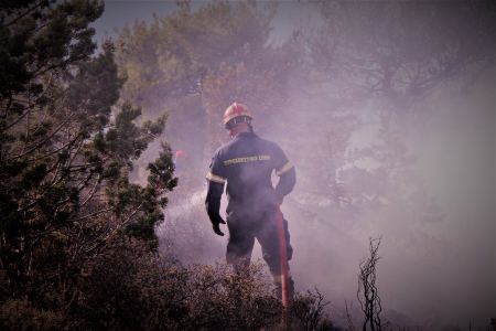 Υπό έλεγχο πυρκαγιά στη Βόρεια Εύβοια