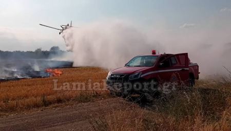 Πυρκαγιά στο Φραντζή - Ανέλαβαν δράση τα PZL (ΦΩΤΟ)
