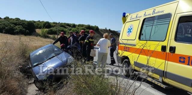 Τροχαίο έξω από τη Λαμία (ΦΩΤΟ)