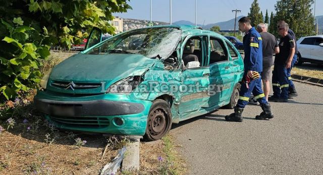 Σοβαρό τροχαίο με Λαμιώτη επαγγελματία στα φανάρια της ΔΕΗ