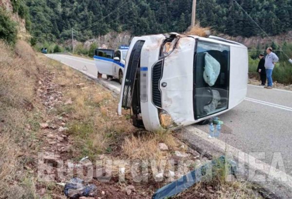 Τροχαίο για Λαμιώτισσα εκπαιδευτικό σε χωριό της Ευρυτανίας(ΦΩΤΟ)