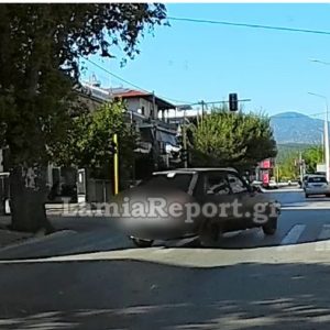 Λαμία: Εγκληματική οδήγηση μέσα στην πόλη - Από τύχη δεν είχαμε τροχαίο - Δείτε ΒΙΝΤΕΟ