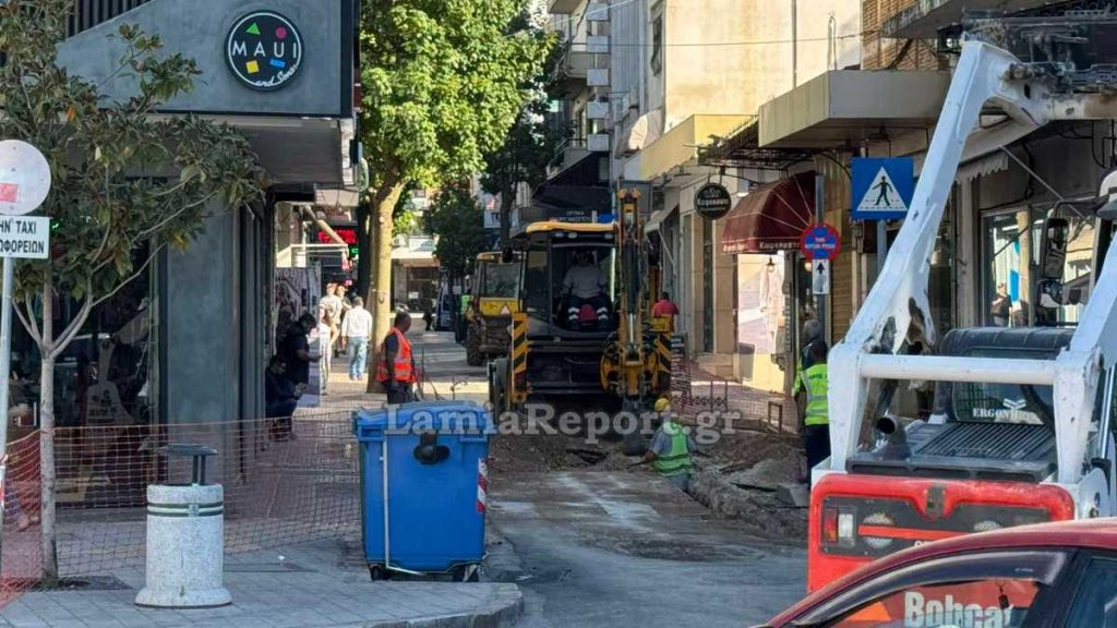 Λαμία: Κλειστή λόγω έργων η οδός Κολοκοτρώνη