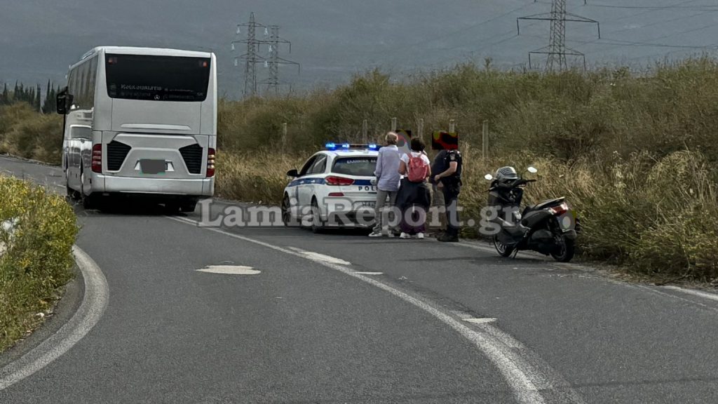 Λαμία: Εκτροπή δικύκλου στον παράδρομο της Εθνικής