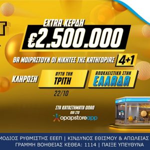 Έρχεται το Eurojackpot Extra για τις δυο κληρώσεις αυτής της εβδομάδας