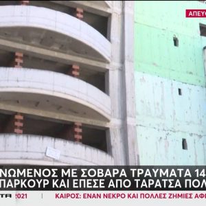 Έκανε παρκούρ και έπεσε από ταράτσα ο 14χρονος που τραυματίστηκε πολύ σοβαρά στη Θεσσαλονίκη