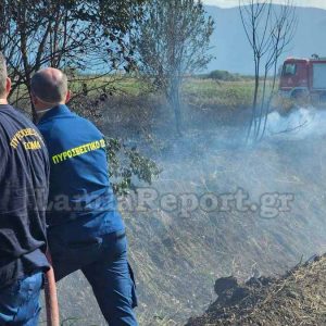 Λαμία: Πρόλαβαν πυρκαγιά στο Παγκράτι Λαμίας (ΒΙΝΤΕΟ-ΦΩΤΟ)