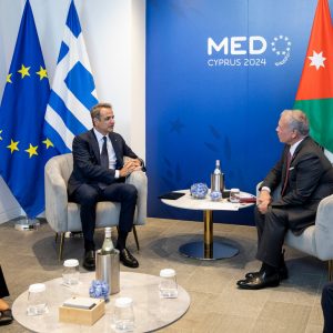 Μητσοτάκης: Συνάντηση με τον βασιλιά της Ιορδανίας Αμπντάλα