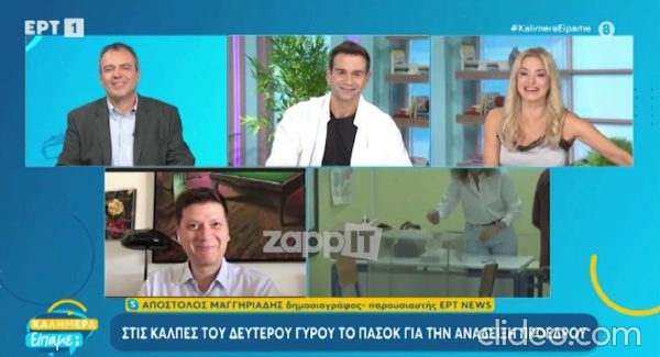 Απόστολος Μαγγηριάδης: Η γλυκιά «εισβολή» του μωρού του σε live σύνδεση της ΕΡΤ