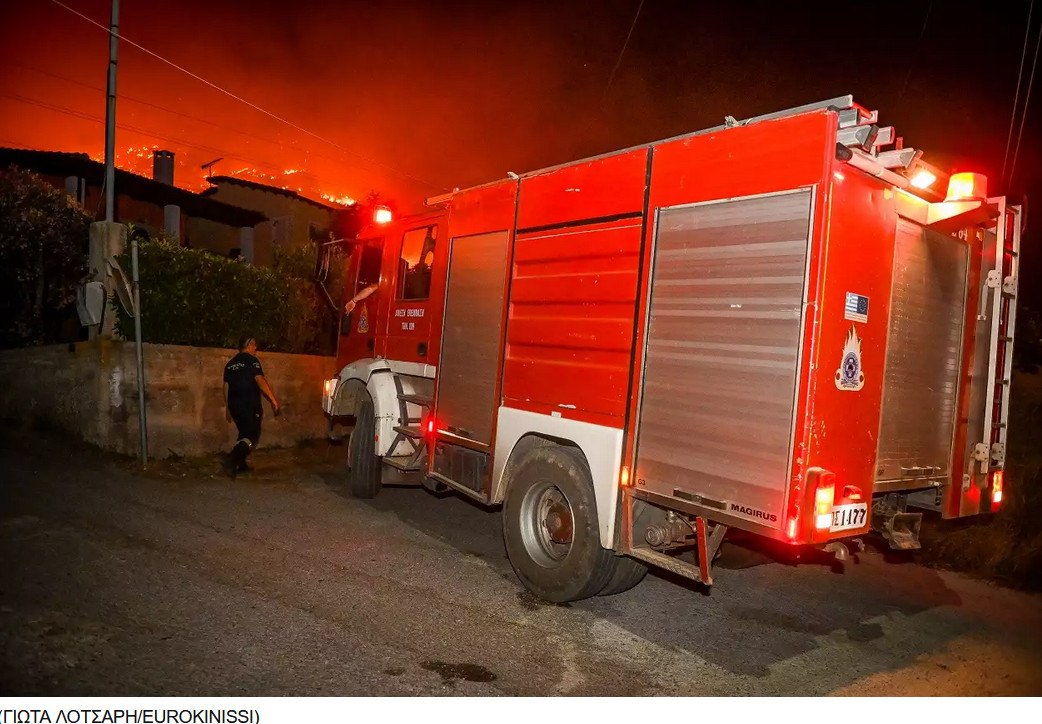 Φωτιά στην Κερατέα – Ισχυρές δυνάμεις στο σημείο