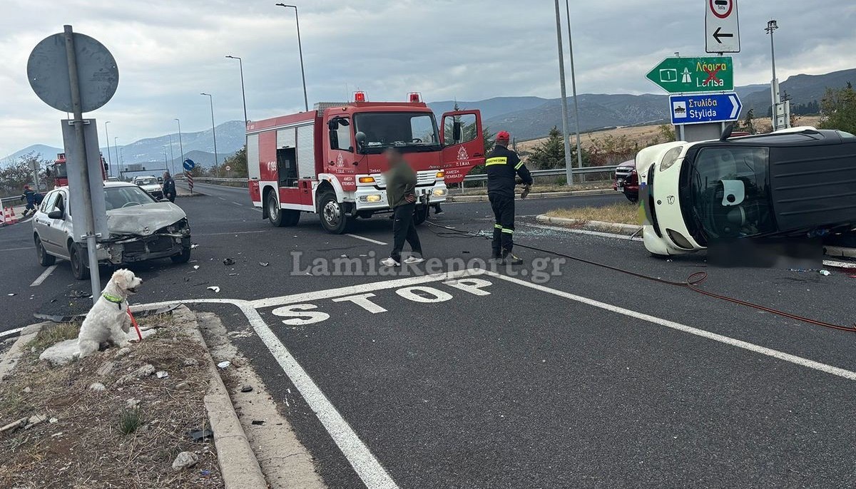 Θανατηφόρο τροχαίο στον κόμβο Αγίας Μαρίνας – Το σκυλάκι του θύματος απεγκλωβίστηκε και τον περίμενε σώο – Video