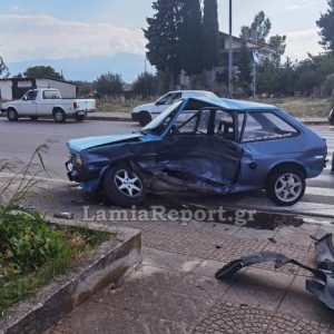 Λαμία: Παραβίασε το STOP σε διασταύρωση «καρμανιόλα» (ΒΙΝΤΕΟ- ΦΩΤΟ)