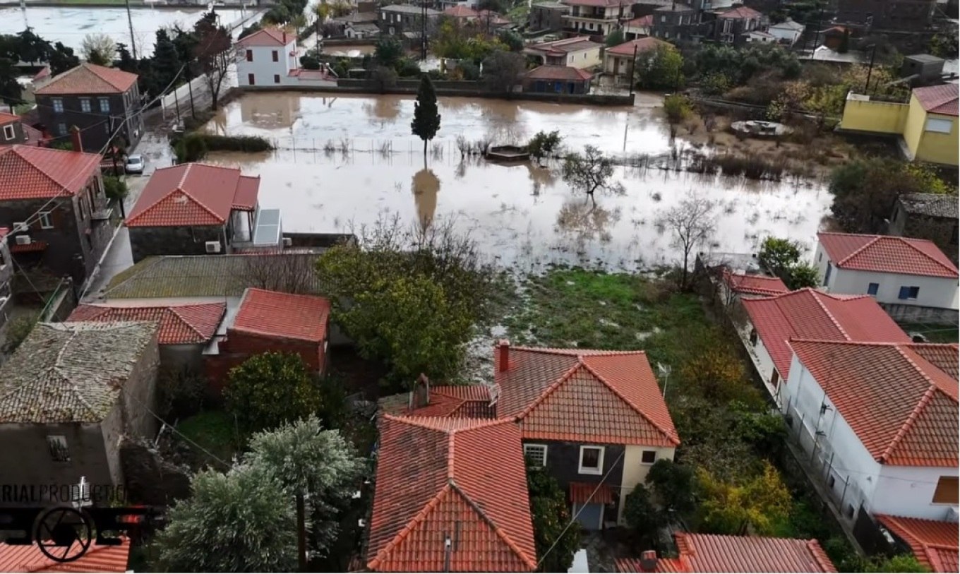 Λήμνος - Κακοκαιρία: Οι καταστροφές από ψηλά, «Όλα έγιναν σε 10 λεπτά»