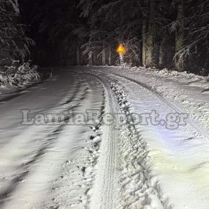 Στους 25 πόντους το χιόνι στην ορεινή Φθιώτιδα (ΒΙΝΤΕΟ)