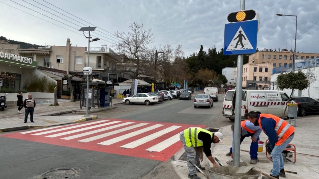 Εργασίες αναβάθμισης διαβάσεων πεζών - Τμηματική διακοπή κυκλοφορίας