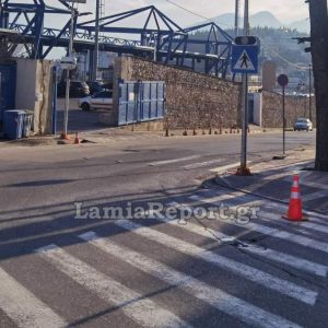 Δήμος Λαμιέων: Συνεχίζονται οι εργασίες αναβάθμισης διαβάσεων πεζών