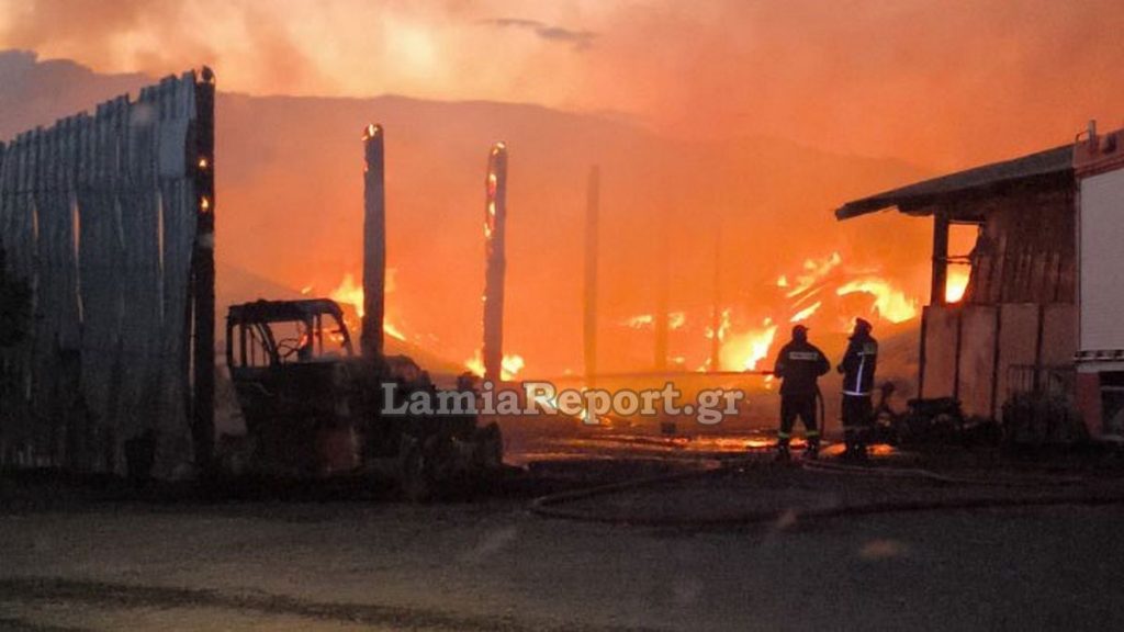 Παρανάλωμα του πυρός ποιμνιοστάσιο με 1.000 μπάλες ζωοτροφές στα όρια Μαγνησίας - Φθιώτιδας (ΦΩΤΟ)