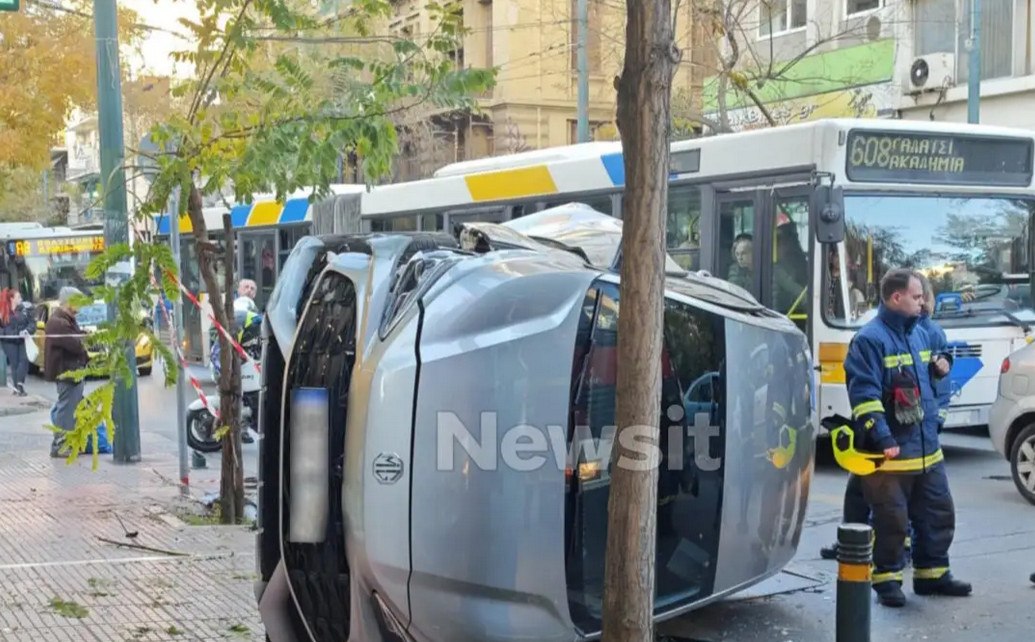 Δύο σοβαρά τροχαία σε Πειραιώς και Πατησίων: Κυκλοφοριακό «έμφραγμα» σε όλη την Αθήνα