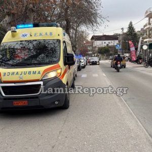 Τροχαίο το πρωί έξω από το Πανεπιστήμιο στη Λαμία