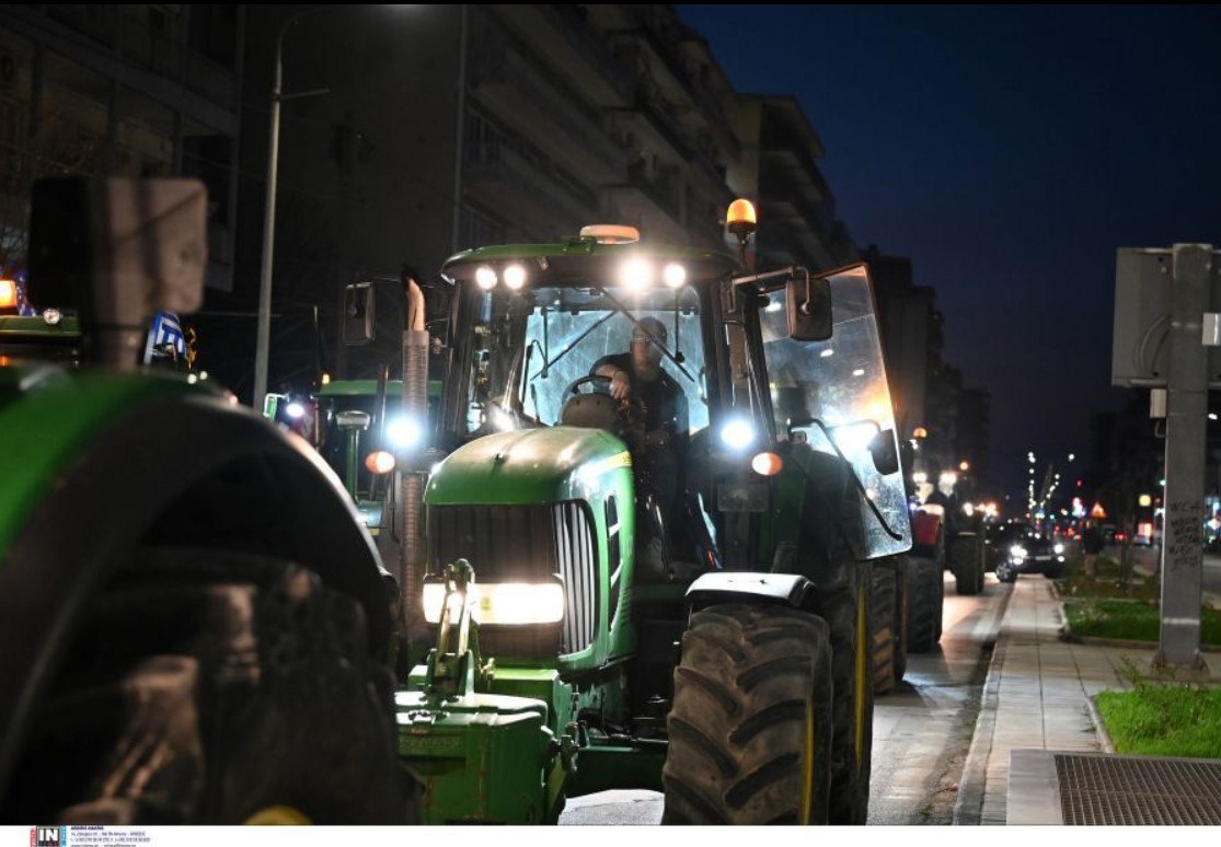 Κινητοποιήσεις αγροτών: Στον ΟΣΕ Θεσσαλονίκης με τα τρακτέρ τους