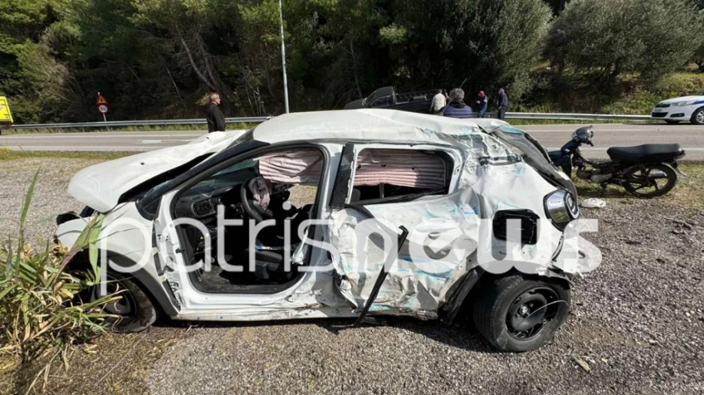 Τροχαίο με δύο τραυματίες στο Κάτω Σαμικό Πελοποννήσου - Δείτε φωτογραφίες