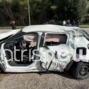 Τροχαίο με δύο τραυματίες στο Κάτω Σαμικό Πελοποννήσου - Δείτε φωτογραφίες