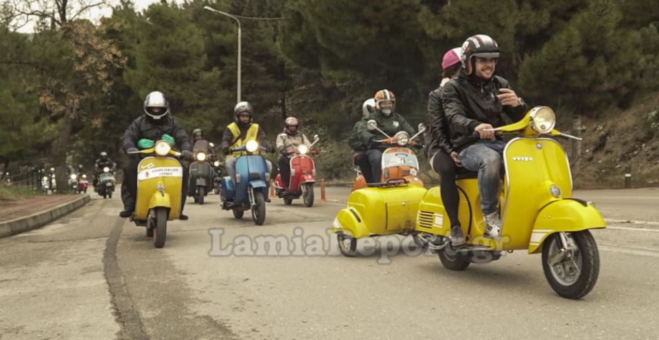 Λαμία: Πλημμύρισε η πόλη από βέσπες - Δείτε ΦΩΤΟ!!!