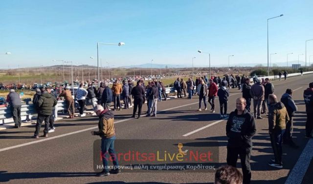 Έφοδος των αστυνομικών δυνάμεων στον Ε65 - Τραυματίστηκε αγρότης