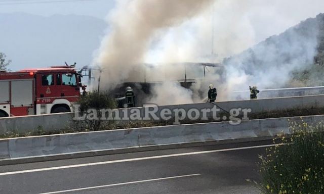 Μέχρι την Παρασκευή κυκλοφοριακές ρυθμίσεις στον ΑΘΕ για την πυρκαγιά στο λεωφορείο