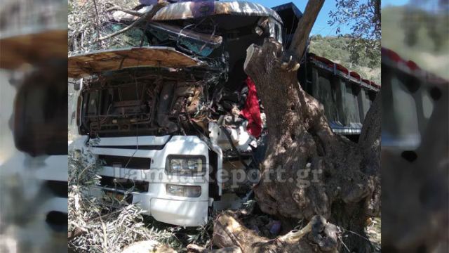 Σκοτώθηκε 31χρονος σε τροχαίο - Το φορτηγό του «καρφώθηκε» σε ελιά