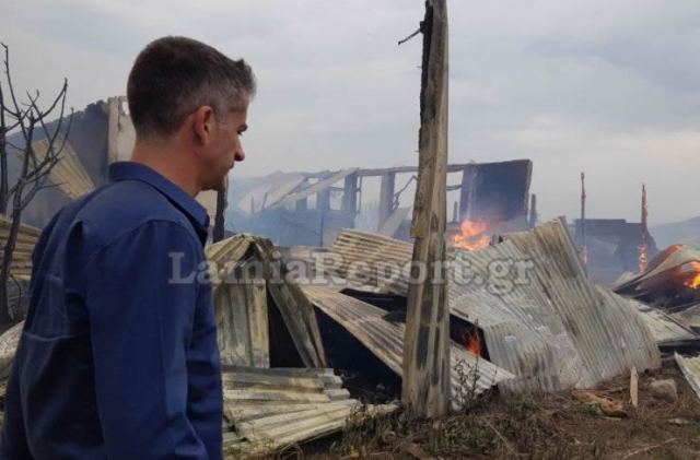 Λαμία: Ο Κώστας Μπακογιάννης στη φωτιά της Δίβρης