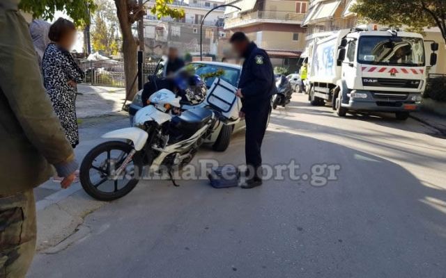 Λαμία: Τραυματίστηκε ντελιβεράς σε τροχαίο - ΦΩΤΟ