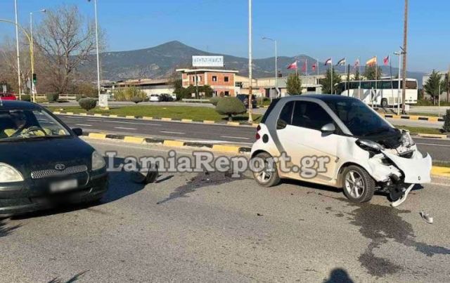 Τροχαίο στην έξοδο της Λαμίας - ΦΩΤΟ