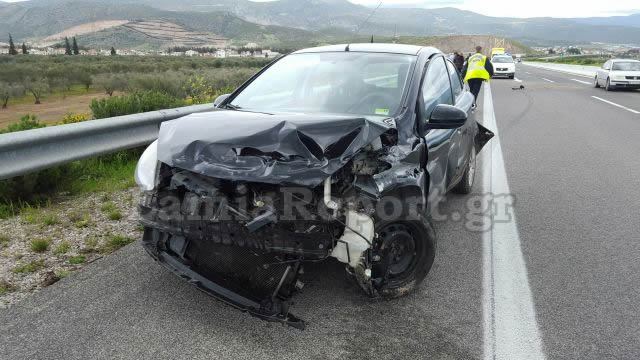 Λαμία: Έσκασε το λάστιχο και δείτε τι έγινε (ΦΩΤΟ)