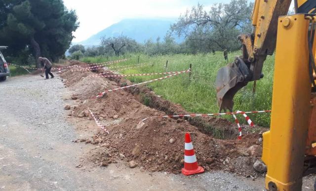 Κατασκευή νέου αγωγού ύδρευσης στην Παναγίτσα (ΦΩΤΟ)