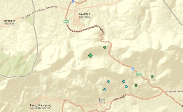 Σεισμός 3,5 Ρίχτερ το πρωί στις Πλαταιές