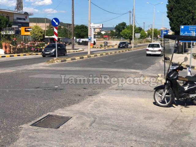 Λαμία: Τραυματίστηκε ντελιβεράς σε τροχαίο - ΦΩΤΟ