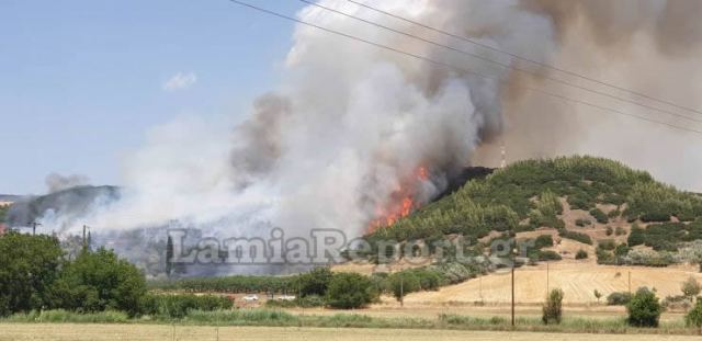 Μεγάλη πυρκαγιά στη δυτική Φθιώτιδα (Βίντεο-Φώτο)