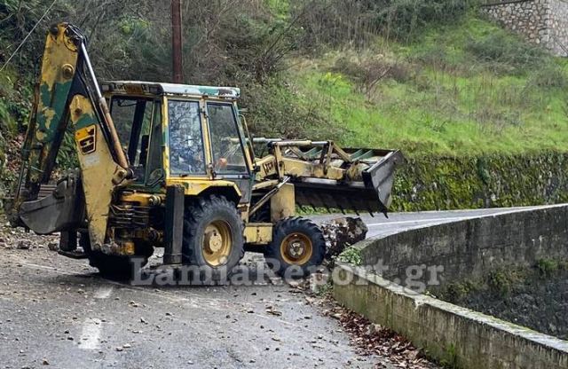 Φόβος για κατολισθήσεις στην είσοδο της Υπάτης