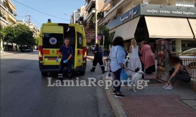 Λαμία: Παράσυρση γυναίκας από μηχανάκι - Δείτε εικόνες