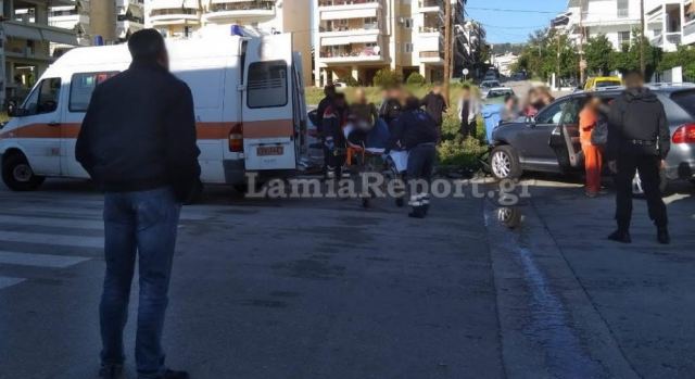 Λαμία: Σοβαρό τροχαίο με δύο τραυματίες σε διασταύρωση 