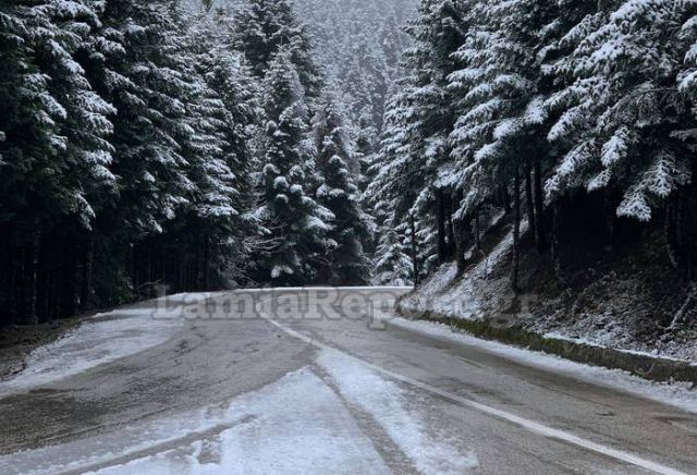 Στα λευκά η Δυτική Φθιώτιδα – Οι πρώτες δυσκολίες (ΦΩΤΟ)