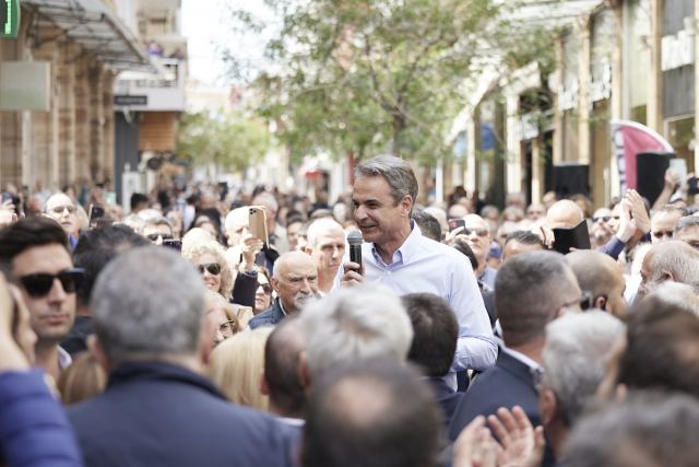 Μητσοτάκης από Χίο: Η πολιτική σταθερότητα είναι το διακύβευμα των ευρωεκλογών