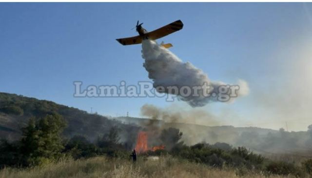 Συναγερμός για πυρκαγιά κοντά στο σταθμό της Λιλαίας