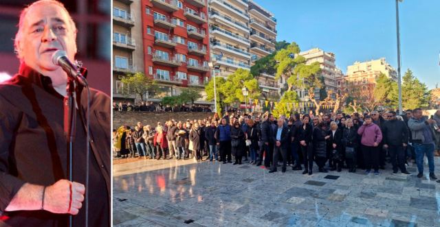 Ουρές για το λαϊκό προσκύνημα στον Βασίλη Καρρά - ΦΩΤΟ