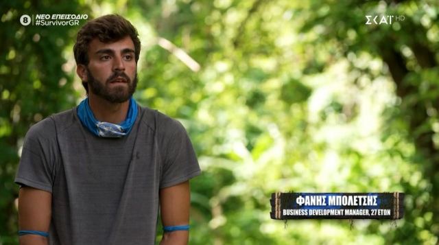 Survivor 2024: Συγκινημένος ο Φάνης Μπολέτσης που δεν πρόλαβε να αποχαιρετίσει τον Γιάννη Περπατάρη