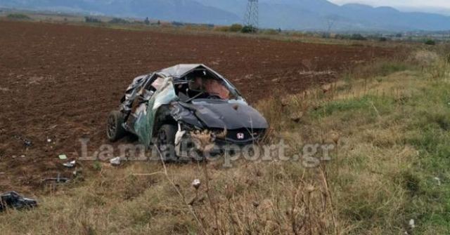 Φθιώτιδα: Σε κρίσιμη κατάσταση ο 39χρονος που έφερε τούμπες με το αυτοκίνητο - ΦΩΤΟ