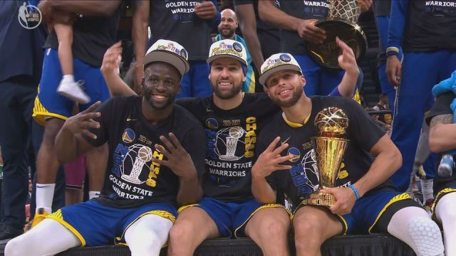 NBA Finals: Η απονομή στους πρωταθλητές Γουόριορς!